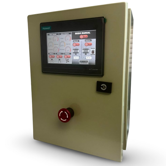 Sistema control para máquina de rotomoldeo balanceo y rotación inteligente touch