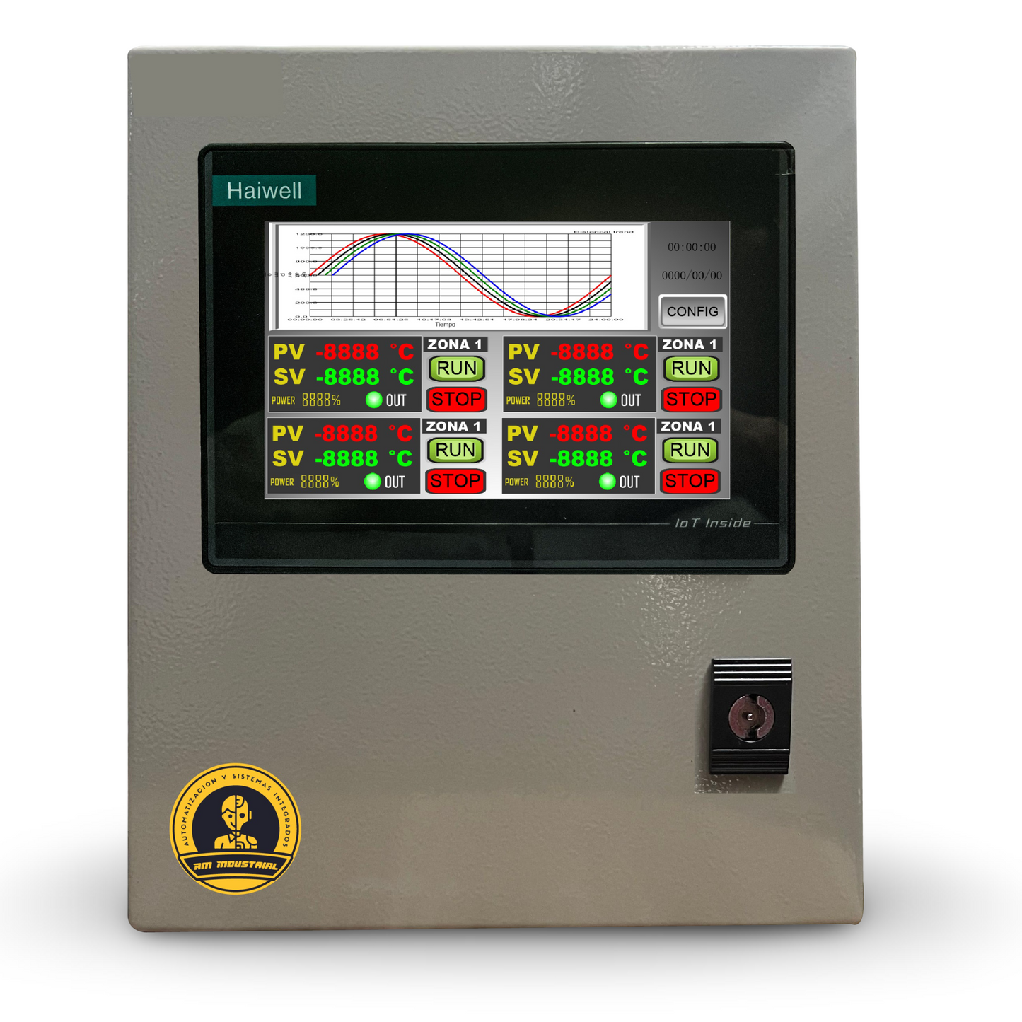 Control y registrador temperatura multizonas app/wifi y exporta Excel