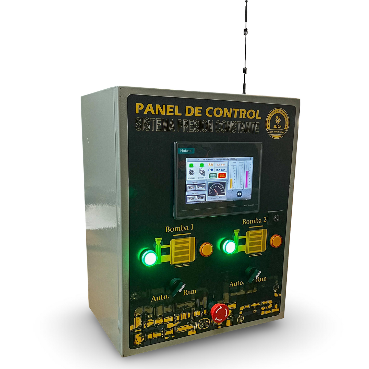 Sistema de presión constante avanzado con wifi para bombas 10HP 220v