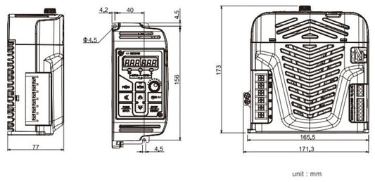Variador de frecuencia entrada 110v para motor trifasico 1HP, 220v