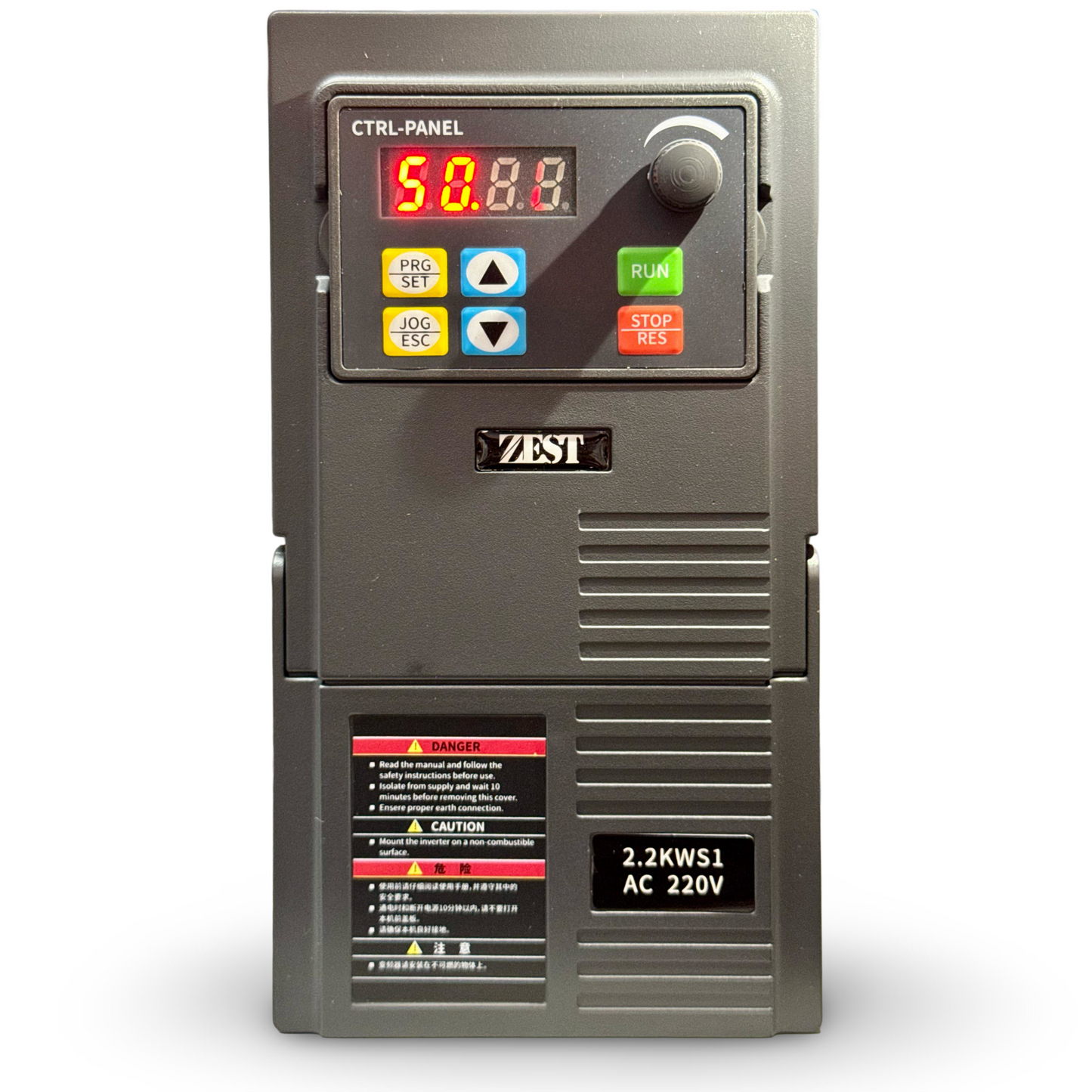 Variador de frecuencia panel solar o bifásico 1HP, 220v
