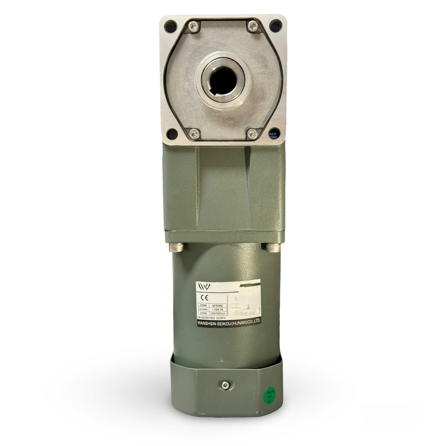 Motorreductor eje hueco + variador 200W, 21-6 rpm, 110v
