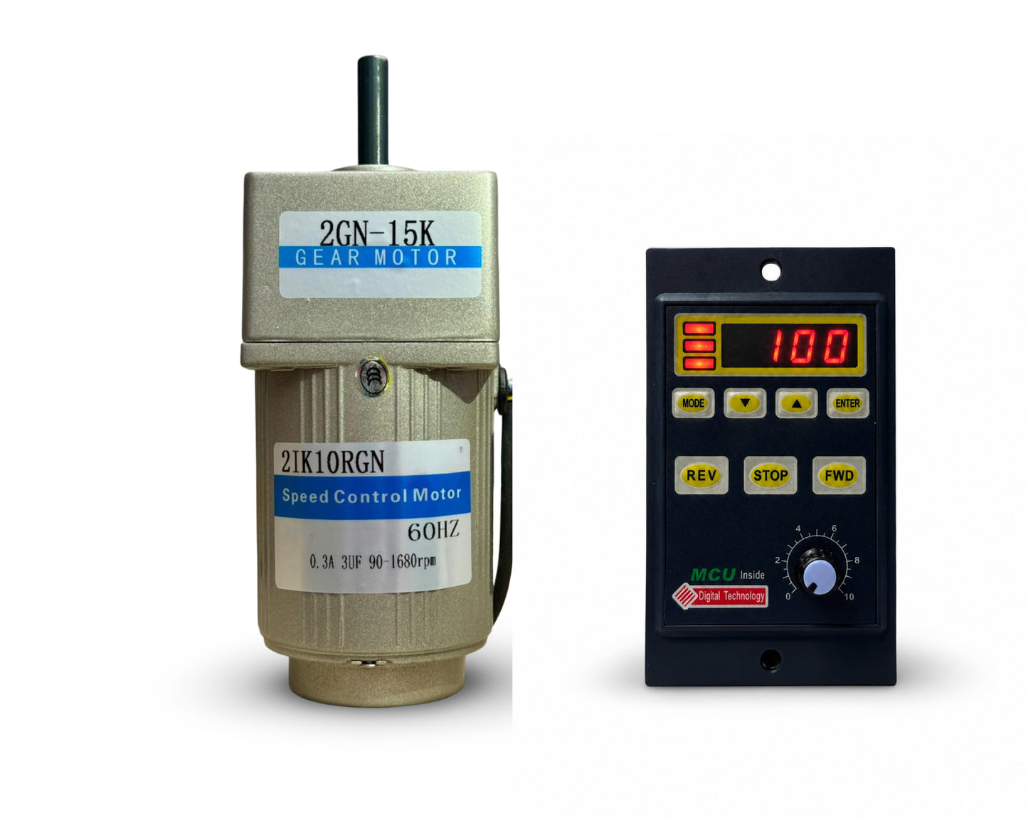 Motorreductor + control velocidad 10W, 110v, 17rpm