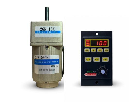 Motorreductor + control velocidad 10W, 110v, 112rpm