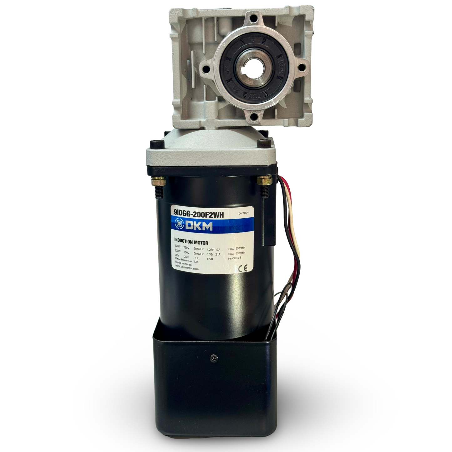 Motorreductor flecha hueca trifásico 200W, 36 rpm, 50:1, 220v