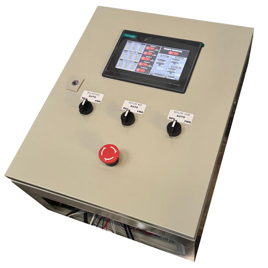 Sistema de Control para Máquinas de Rotomoldeo para 3 motores- 2 moldes y balanceo