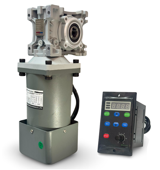 Motorreductor + variador flecha hueca 200W, 53-16 rpm, 110v