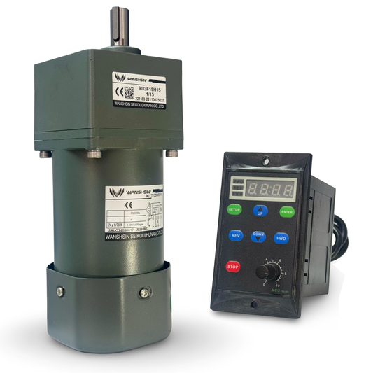 Motorreductor + variador 120W, 13-4 rpm, 220v