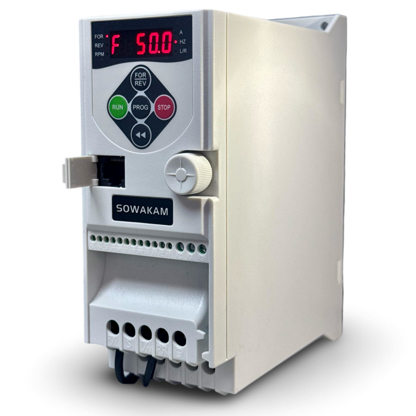 Variador de frecuencia trifásico profesional 1HP, 440v